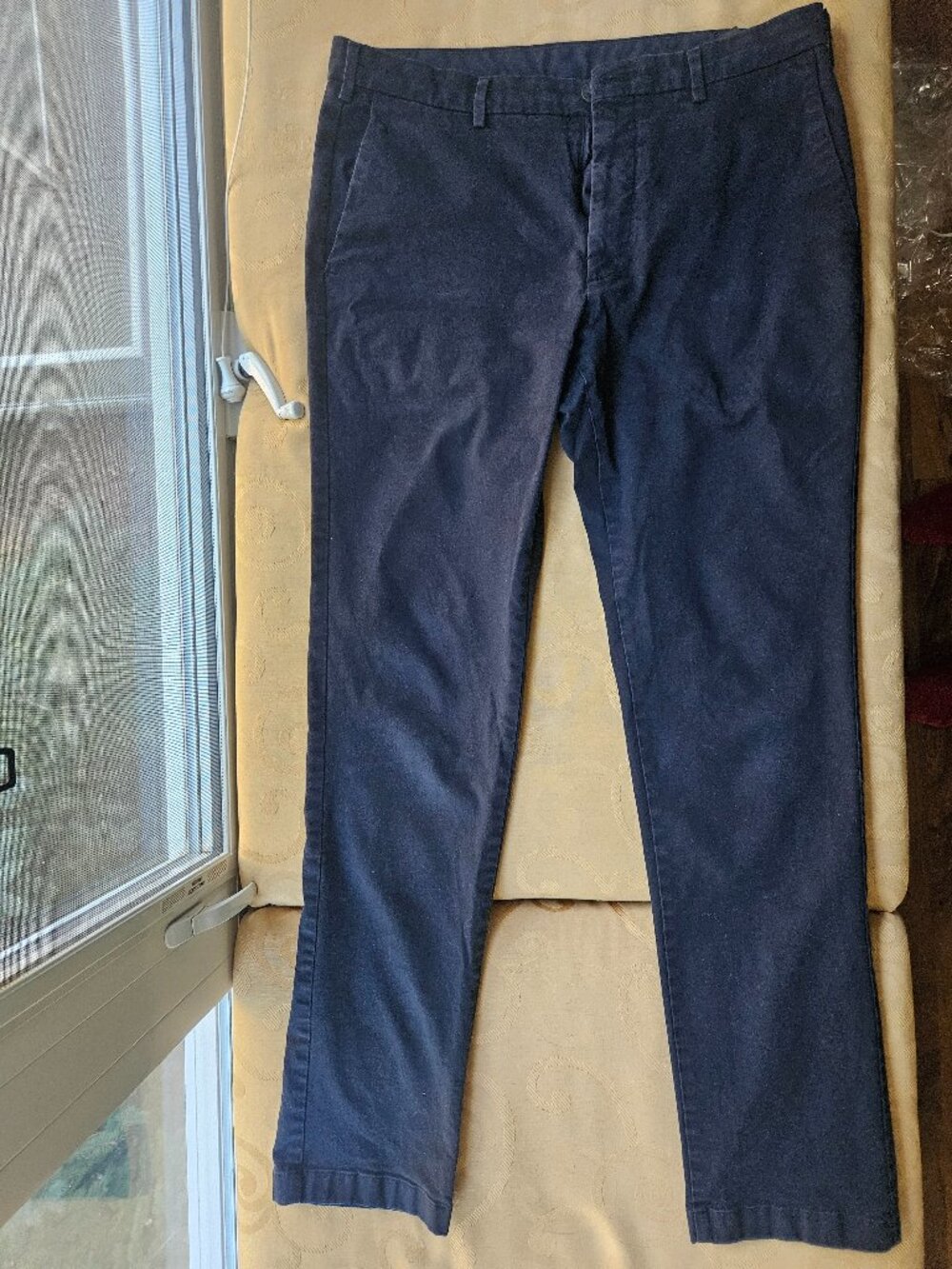 Uniqlo black slim fit chinos 34 x 34